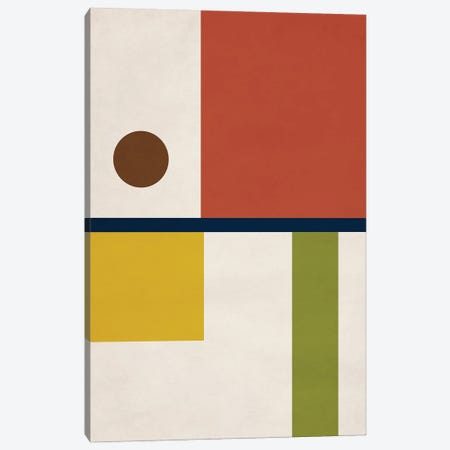 Abstract Geo Bauhaus II Canvas Print #ELB37} by EmcDesignLab Art Print