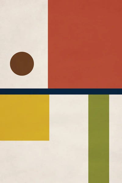 Modernism: Abstract Geo Bauhaus II by EmcDesignLab