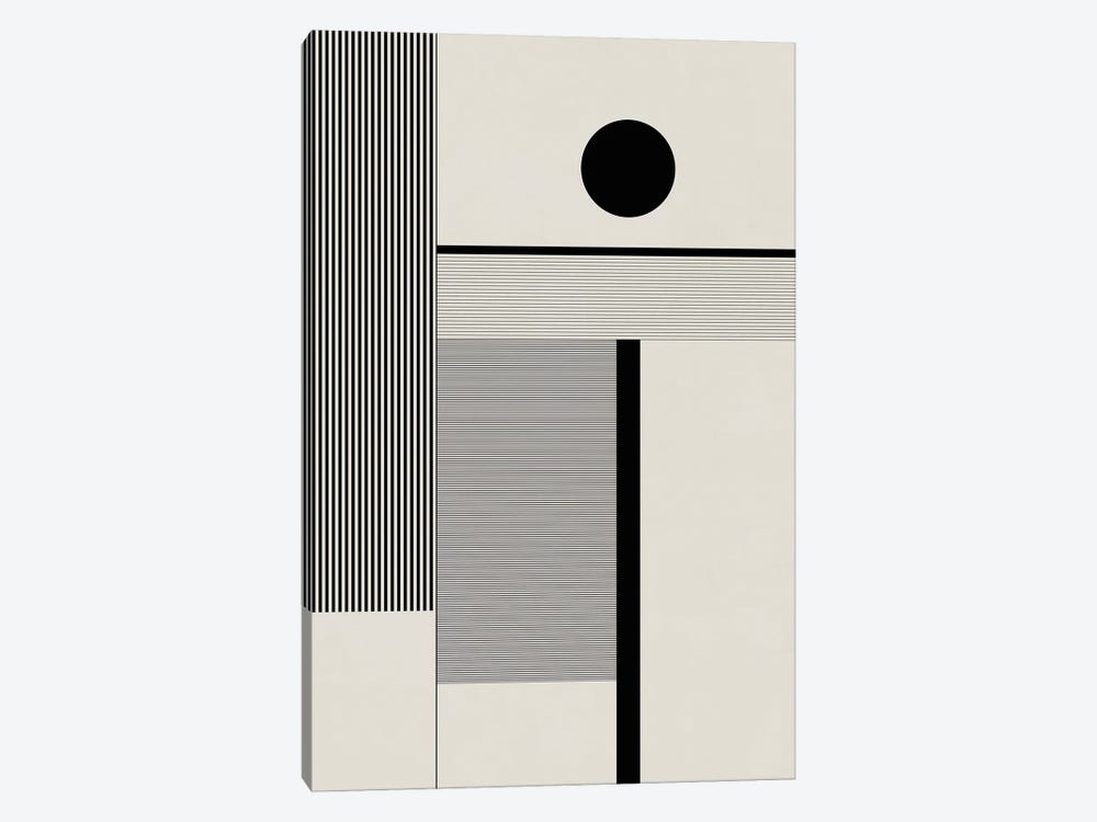 Black & White Bauhaus II by EmcDesignLab 1-piece Canvas Artwork