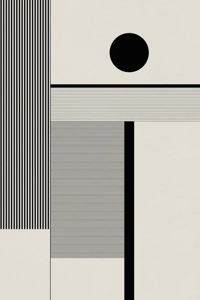 Trendsetter: Black & White Bauhaus II by EmcDesignLab