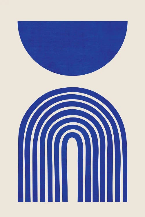 Blue Matisse Arches by EmcDesignLab wall art