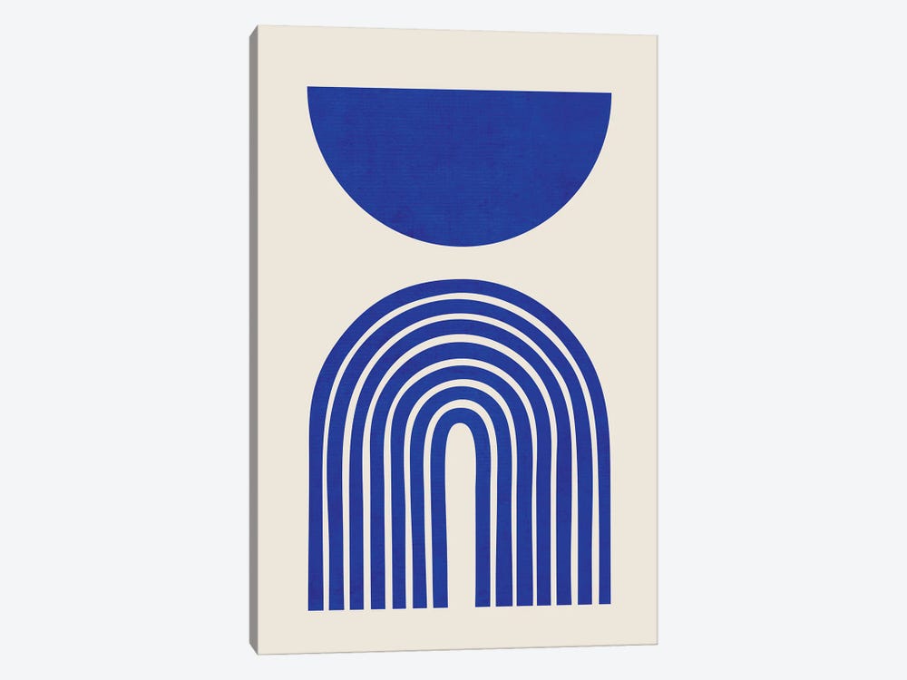 Blue Matisse Arches by EmcDesignLab 1-piece Canvas Art