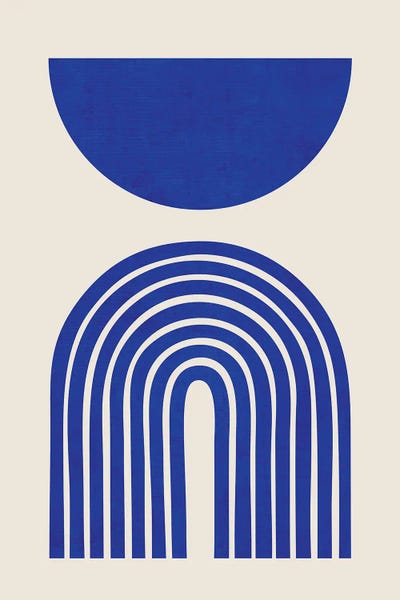 Artists Like Matisse: Blue Matisse Arches by EmcDesignLab