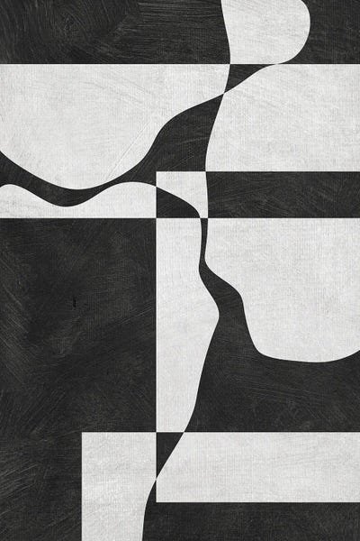 Homme At Home: B&W Minimalist 3 Heads Shapes by EmcDesignLab