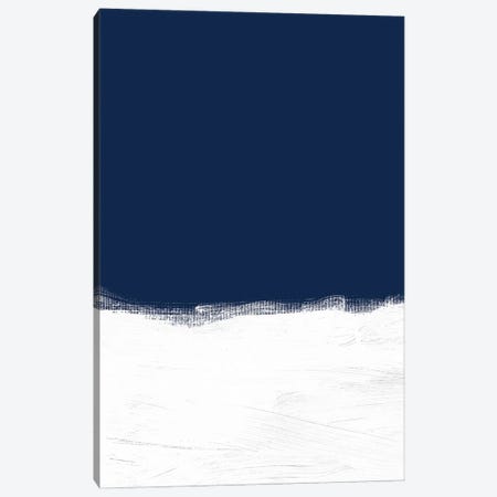Minimalist Landscape Navy White Canvas Print #ELB88} by EmcDesignLab Canvas Art Print
