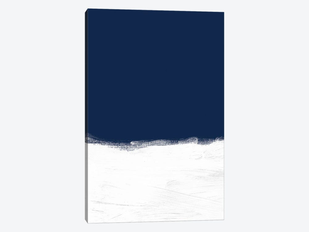 Minimalist Landscape Navy White by EmcDesignLab 1-piece Canvas Wall Art