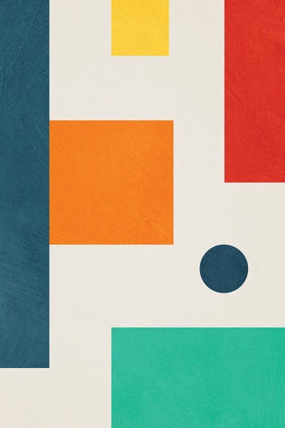 Geometric Colorful I by EmcDesignLab multi panel art