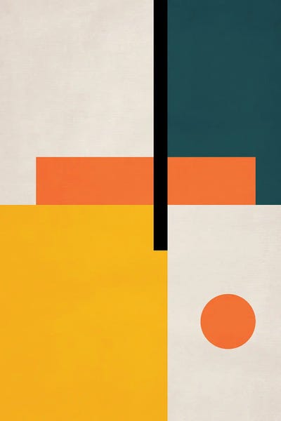 Modernism: Abstract Geo Bauhaus III by EmcDesignLab
