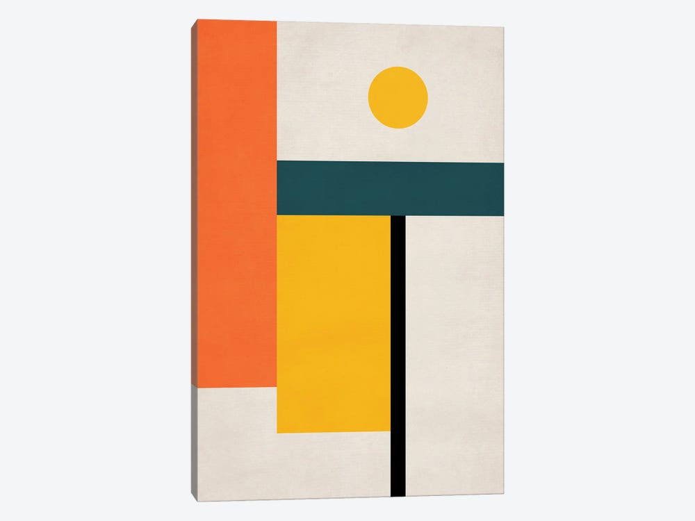 Abstract Geo Bauhaus IV by EmcDesignLab 1-piece Canvas Artwork