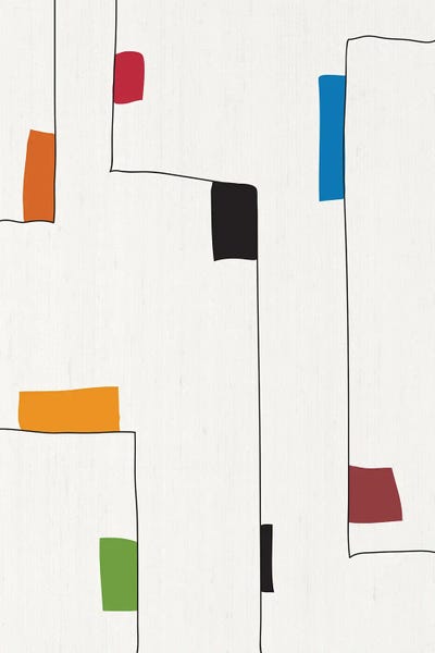 Minimalist Lines &amp; Colors I by EmcDesignLab multi panel art
