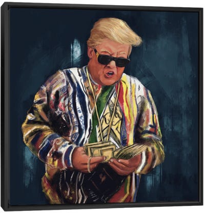 Biggie Trump Canvas Art Print - Music Art