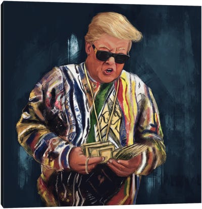 Biggie Trump Canvas Art Print - Celebrity Art