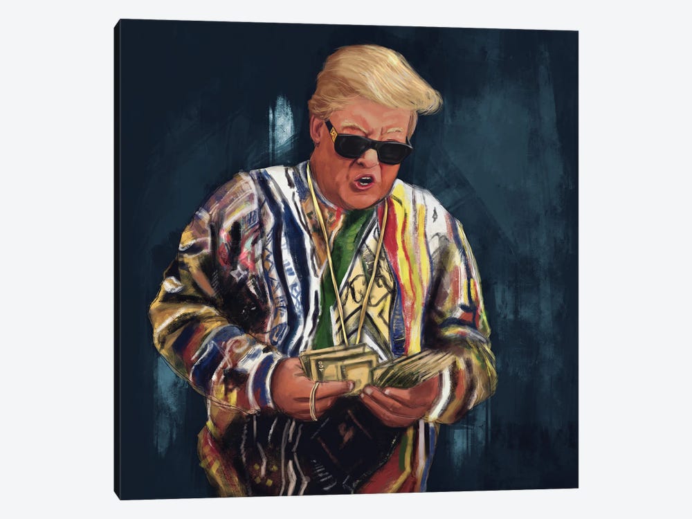 Biggie Trump by El'Cesart 1-piece Canvas Artwork