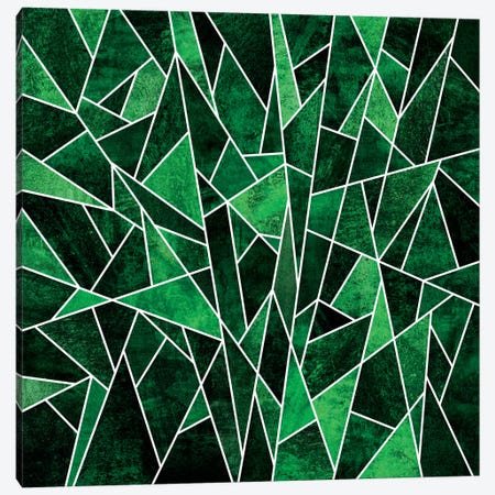 Shattered Emerald Canvas Print #ELF100} by Elisabeth Fredriksson Canvas Art