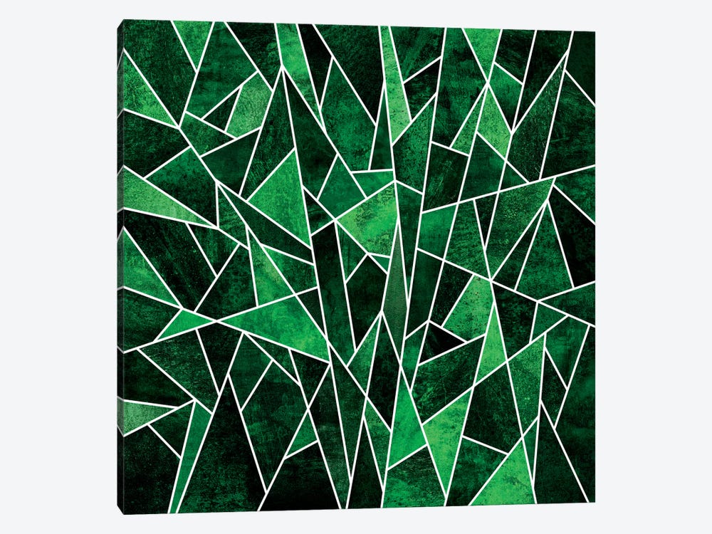 Shattered Emerald by Elisabeth Fredriksson 1-piece Canvas Wall Art