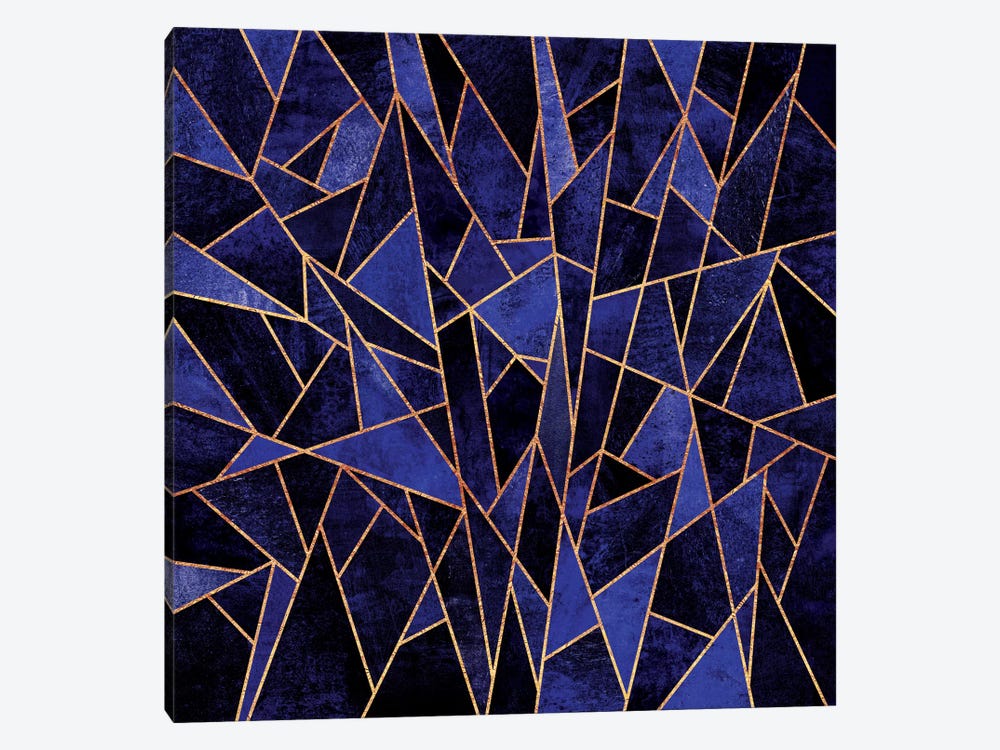Shattered Sapphire by Elisabeth Fredriksson 1-piece Canvas Wall Art