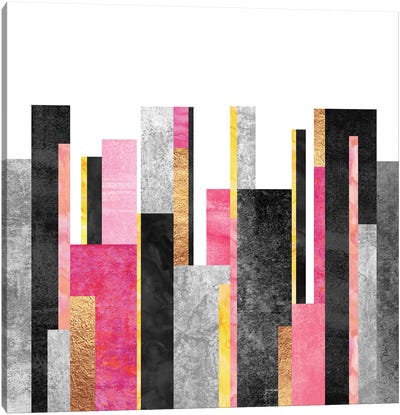 Skyline Canvas Art Print - Stripe Patterns