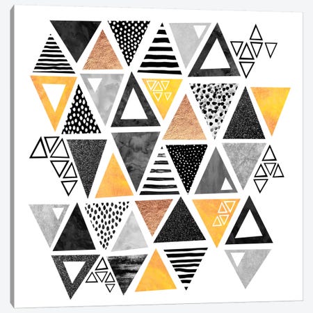 Triangle Abstract Canvas Print #ELF111} by Elisabeth Fredriksson Canvas Print