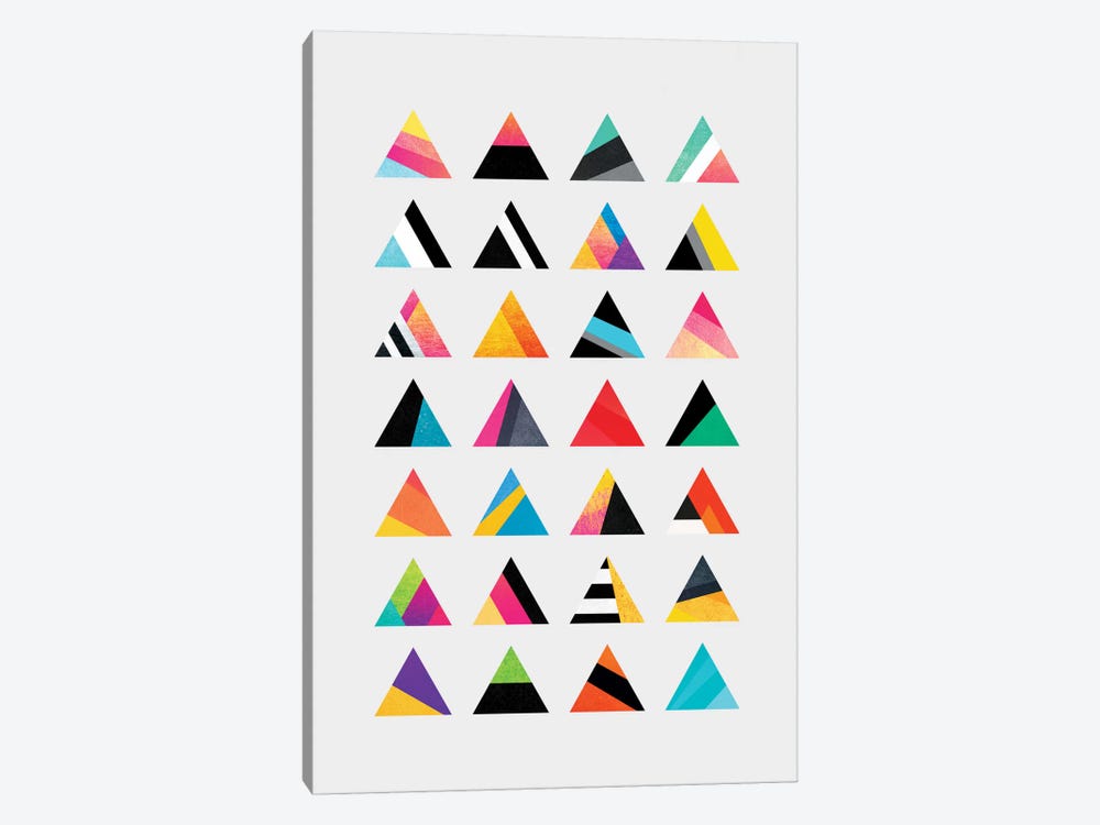 Triangle Variation by Elisabeth Fredriksson 1-piece Canvas Print