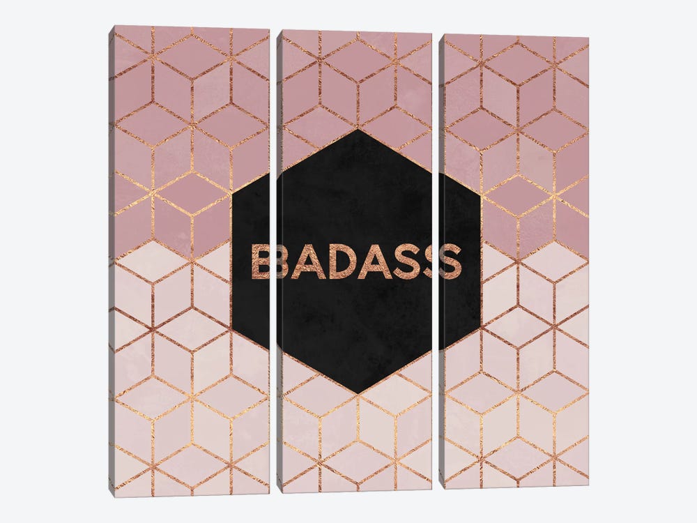 Badass by Elisabeth Fredriksson 3-piece Art Print
