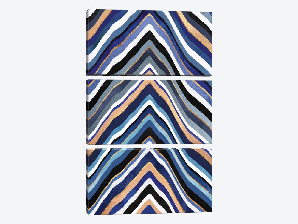 Blue Slice by Elisabeth Fredriksson 3-piece Art Print