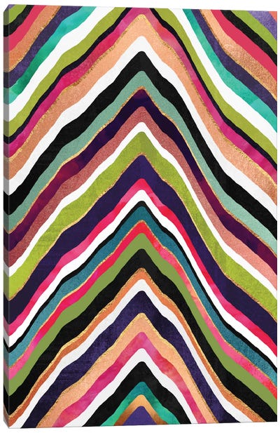Color Slice Canvas Art Print - Geometric Art