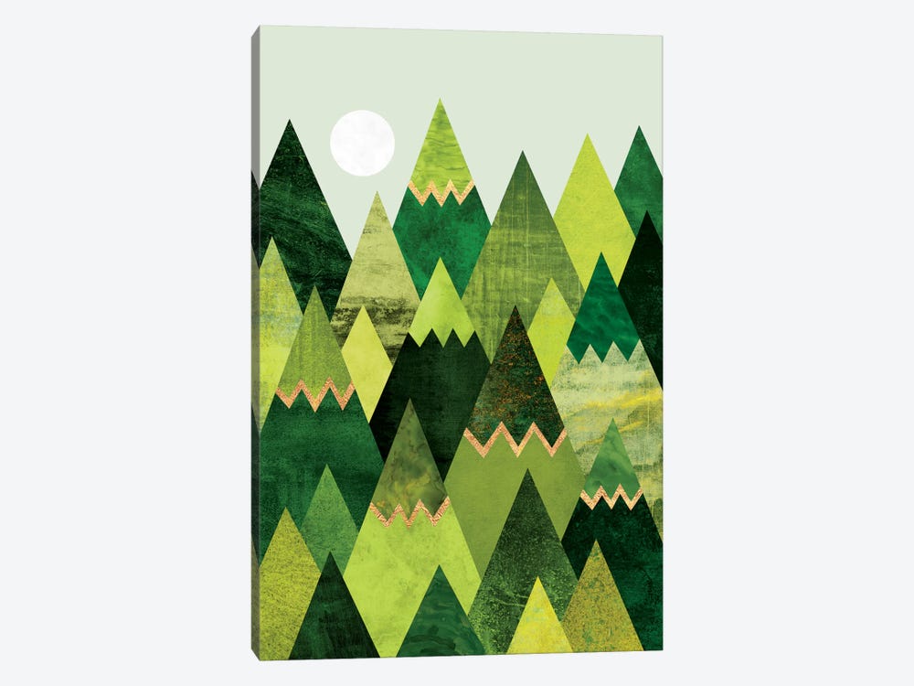 Forest Mountains by Elisabeth Fredriksson 1-piece Canvas Wall Art