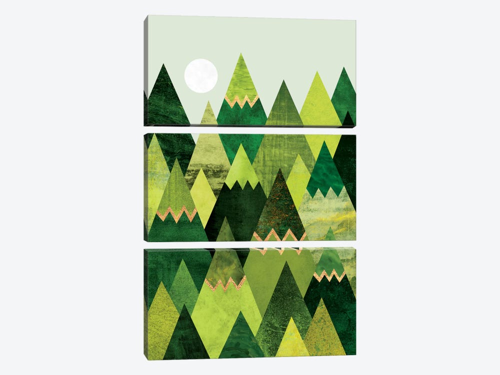 Forest Mountains by Elisabeth Fredriksson 3-piece Canvas Artwork