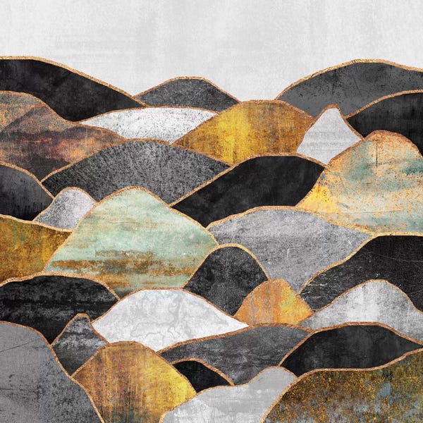 Large Modern Art - Canvas Prints: Hills I by Elisabeth Fredriksson