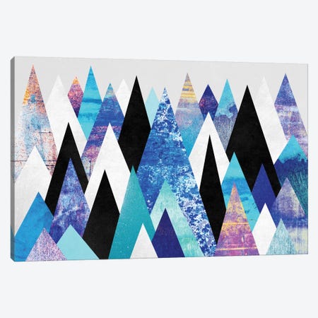 Blue Peaks Canvas Print #ELF15} by Elisabeth Fredriksson Canvas Print