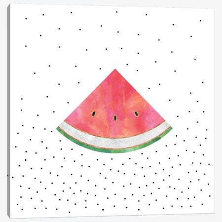 Pretty Watermelon Canvas Print #ELF169} by Elisabeth Fredriksson Canvas Artwork