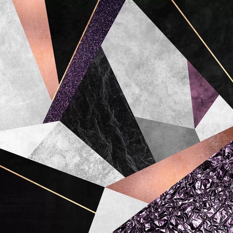 Purple Geo by Elisabeth Fredriksson wall art