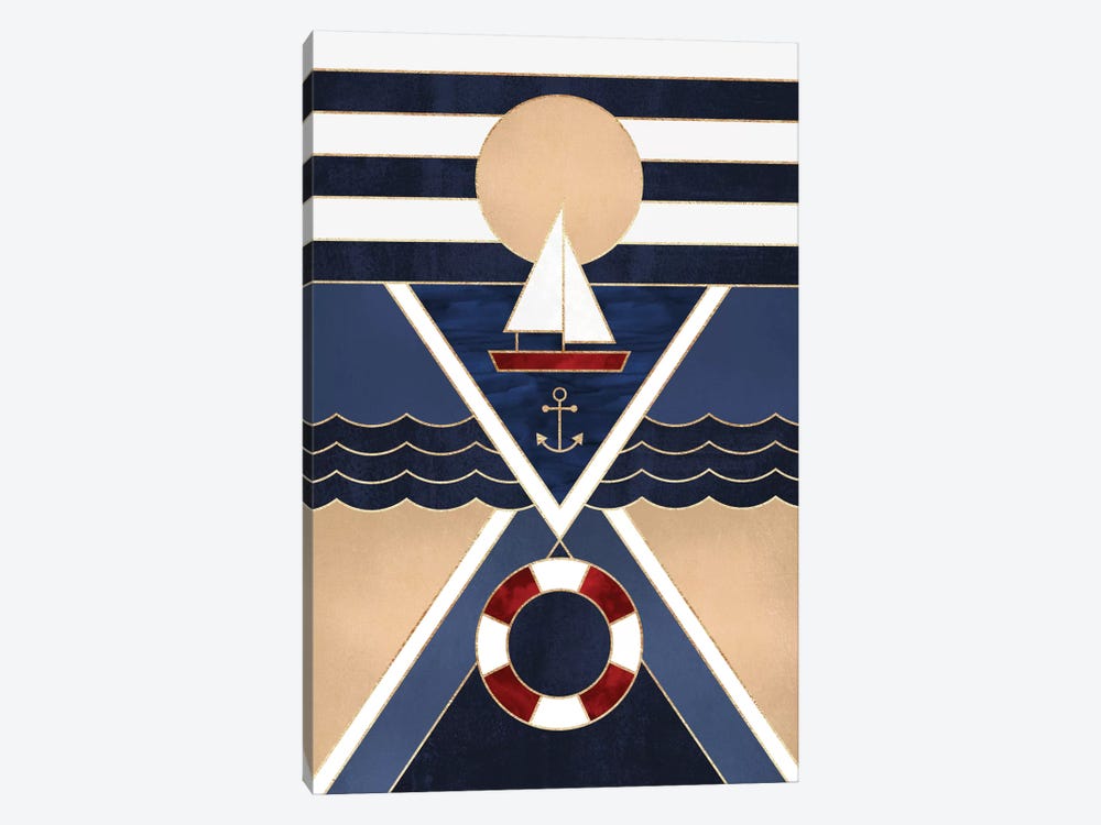 Sailboat by Elisabeth Fredriksson 1-piece Canvas Wall Art