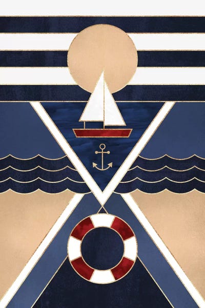 Kids Transportation Art: Sailboat by Elisabeth Fredriksson