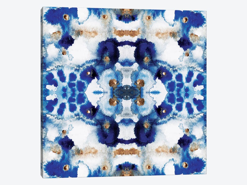 Symmetric Blue by Elisabeth Fredriksson 1-piece Canvas Artwork