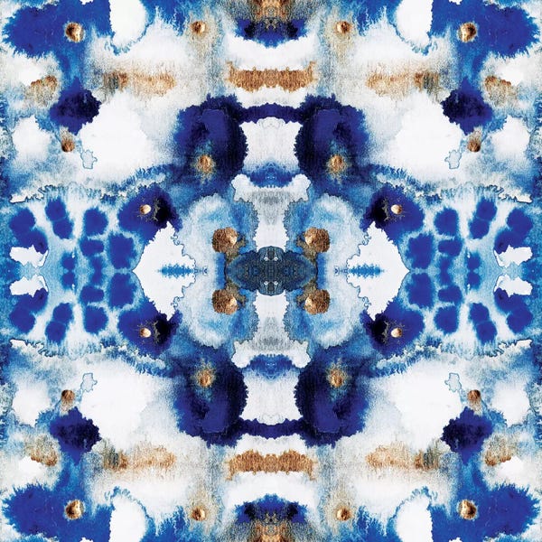 Mediterranean Décor: Symmetric Blue by Elisabeth Fredriksson