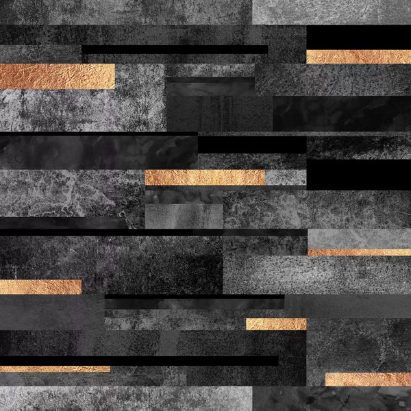 Office: Urban Black And Gold by Elisabeth Fredriksson