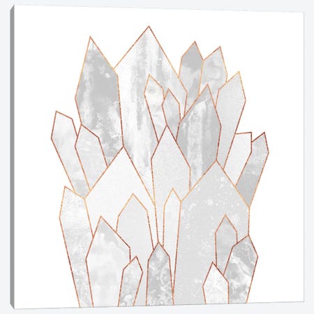 White Crystals Canvas Print #ELF180} by Elisabeth Fredriksson Canvas Artwork