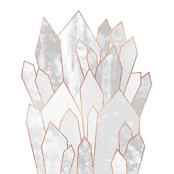 Scandinavian Office: White Crystals by Elisabeth Fredriksson