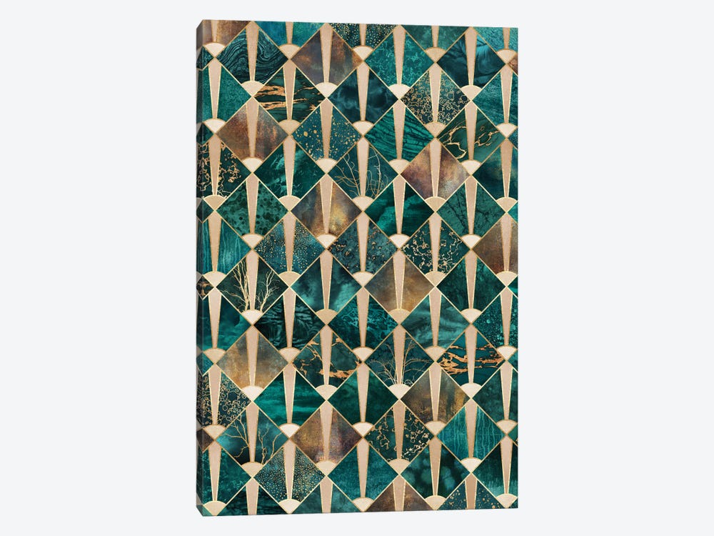 Art Deco Tiles I by Elisabeth Fredriksson 1-piece Canvas Print
