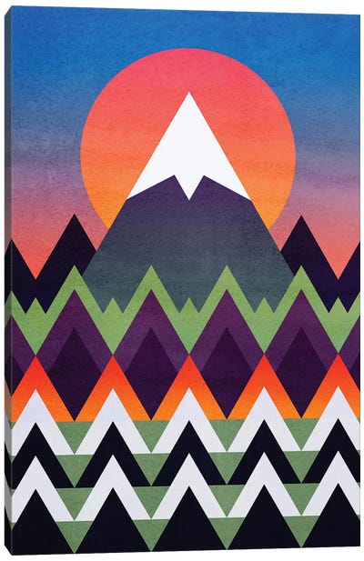 Camp Sunset Canvas Art Print - Elisabeth Fredriksson