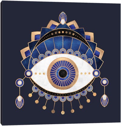 Blue Eye Canvas Art Print - Middle Eastern Décor