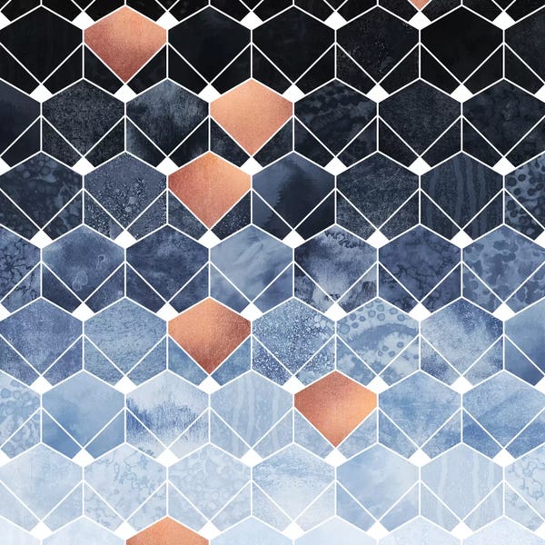 Geometric Patterns: Copper Diamonds by Elisabeth Fredriksson