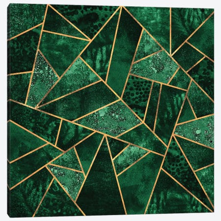 Deep Emerald Canvas Print #ELF195} by Elisabeth Fredriksson Canvas Artwork
