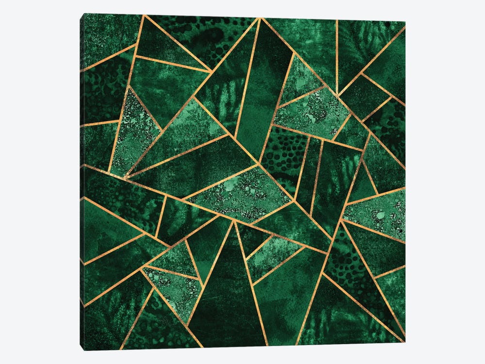 Deep Emerald by Elisabeth Fredriksson 1-piece Canvas Artwork