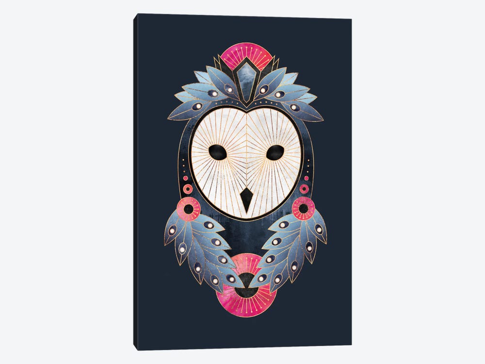 Owl I by Elisabeth Fredriksson 1-piece Canvas Print