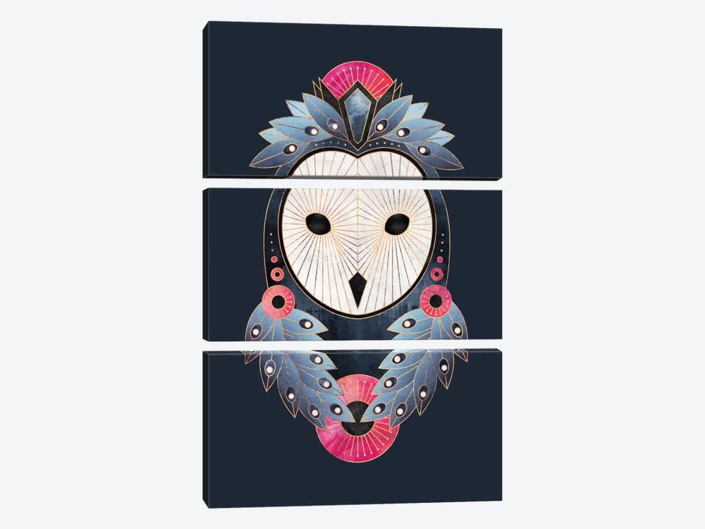 Owl I by Elisabeth Fredriksson 3-piece Art Print