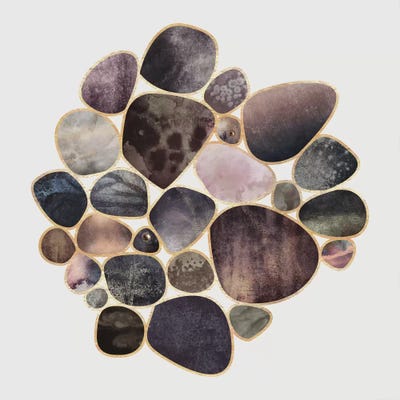 Rock Collection by Elisabeth Fredriksson framed canvas print