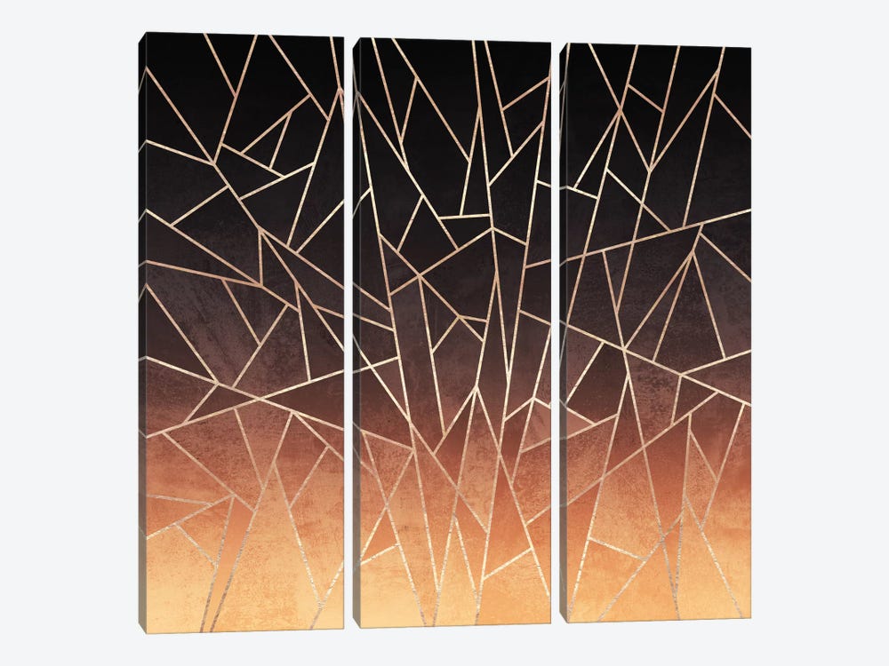 Shattered Ombre by Elisabeth Fredriksson 3-piece Art Print