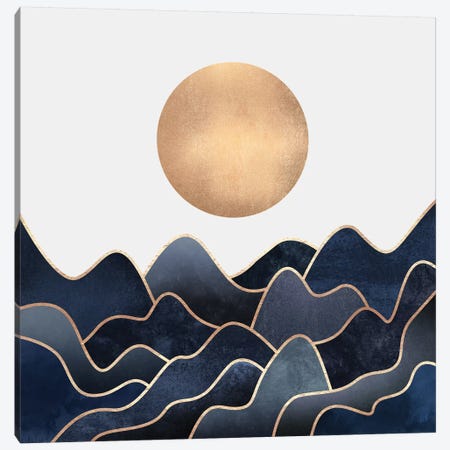 Waves Canvas Print #ELF213} by Elisabeth Fredriksson Canvas Artwork
